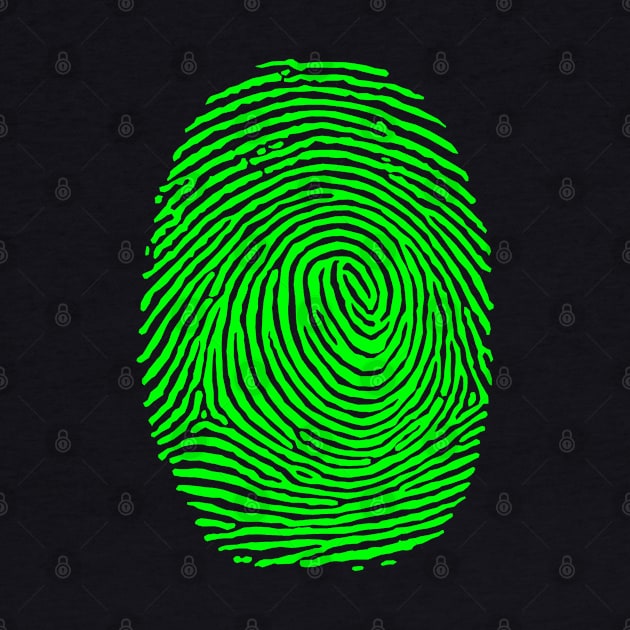 CSI Glowing Fingerprint Crime Scene by Closeddoor